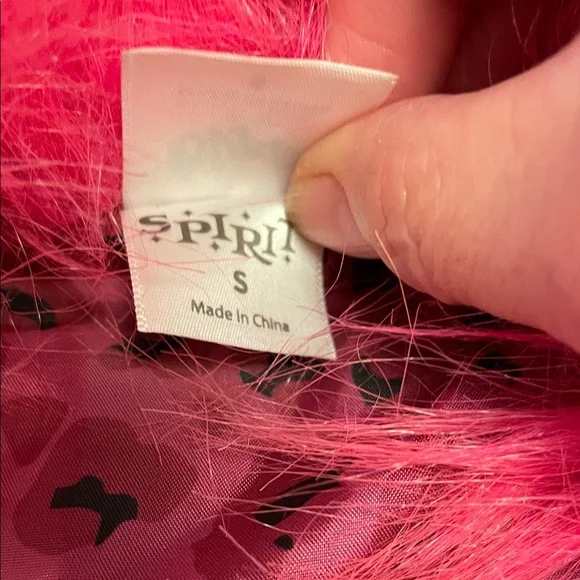 Women’s Bratz Pink Faux Fur/Black Jacket Size Small - Picture 7 of 8